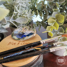 Load image into Gallery viewer, Blue & Grey Enamel Pin