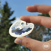 Load image into Gallery viewer, Blue & Grey Enamel Pin